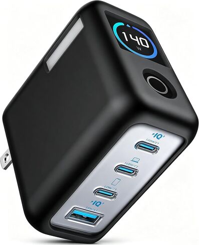 علبة سيليكون ناعمة لـ Geiomoo لـ Anker Zolo 140W ، غطاء مقاوم للخدش مرن (أسود) in Kuwait
