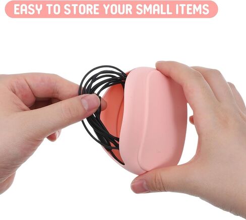 2 Pcs Wired Headphone Case, Silicone Wired Headphone Organizer, Soft Pouch Earphone Storage Case for Storing Earphones Earbud Data Cable Keys Lipstick in Kuwait