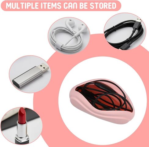 2 Pcs Wired Headphone Case, Silicone Wired Headphone Organizer, Soft Pouch Earphone Storage Case for Storing Earphones Earbud Data Cable Keys Lipstick in Kuwait