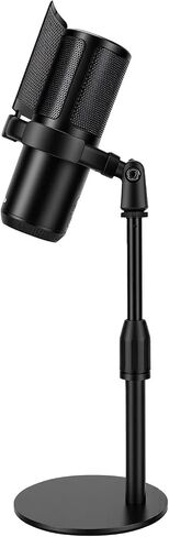 USB Condenser Microphone with Real Time Gain Control and RGB Light for Streaming PC and Gaming Setup in Saudi Arabia