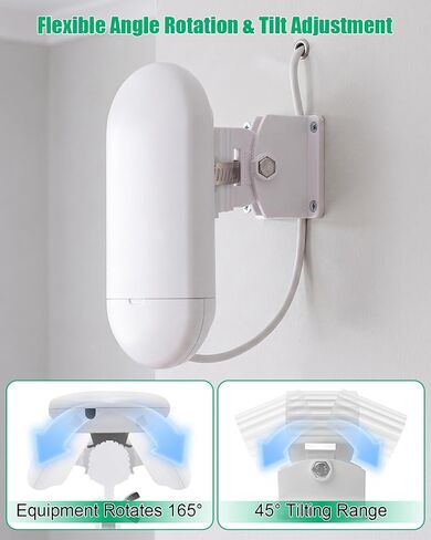 حامل تثبيت على الحائط مناسب لمحطة Ubiquiti Nanostation، مع علبة الكابلات in Kuwait