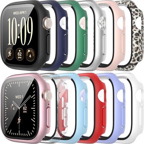 12 Pack Hard PC Case for Apple Watch 40mm SE 3 SE 2 Series 6 5 4 SE in Saudi Arabia