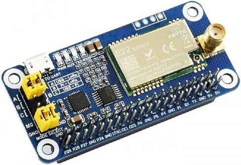 قبعة SX1262 LoRa لـ Raspberry Pi، نطاق تردد 915 ميجا هرتز، مع رأس تمديد Raspberry Pi 40PIN GPIO ومحول CP2102 USB إلى UART، لأمريكا وأوقيانوسيا وآسيا in Kuwait