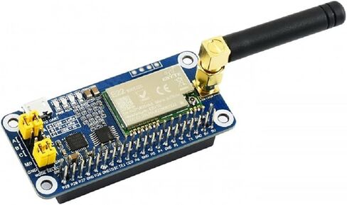 قبعة SX1262 LoRa لـ Raspberry Pi، نطاق تردد 915 ميجا هرتز، مع رأس تمديد Raspberry Pi 40PIN GPIO ومحول CP2102 USB إلى UART، لأمريكا وأوقيانوسيا وآسيا in Kuwait