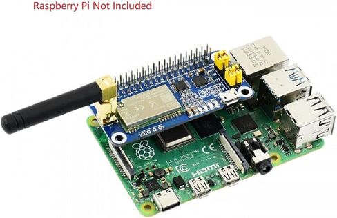 قبعة SX1262 LoRa لـ Raspberry Pi، نطاق تردد 915 ميجا هرتز، مع رأس تمديد Raspberry Pi 40PIN GPIO ومحول CP2102 USB إلى UART، لأمريكا وأوقيانوسيا وآسيا in Kuwait