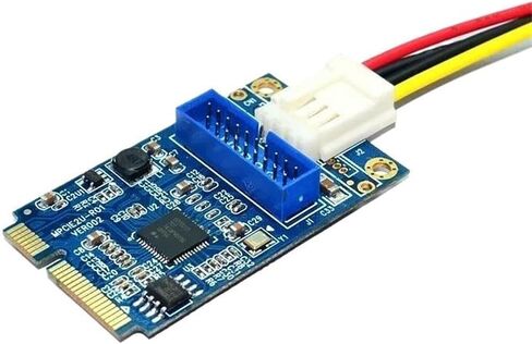 Mini PCIe to USB3.0 19Pin 2-Port Front Panel Expansion Card in Saudi Arabia