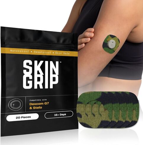 Skin Grip Adhesive Patches Compatible with Dexcom G7 &Stelo CGM with Cutout in Saudi Arabia