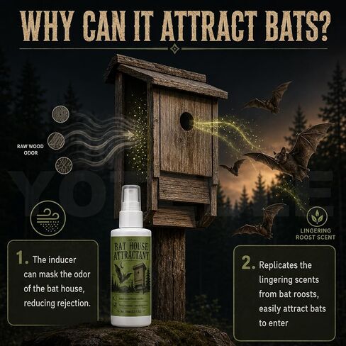 Bat Attractant Spray for Bat House, Simulated Smell, 100ml in Saudi Arabia