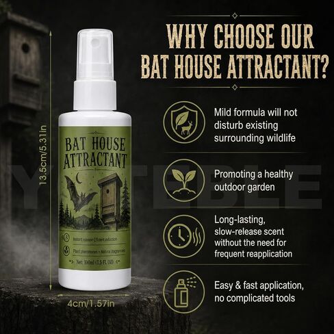Bat Attractant Spray for Bat House, Simulated Smell, 100ml in Saudi Arabia