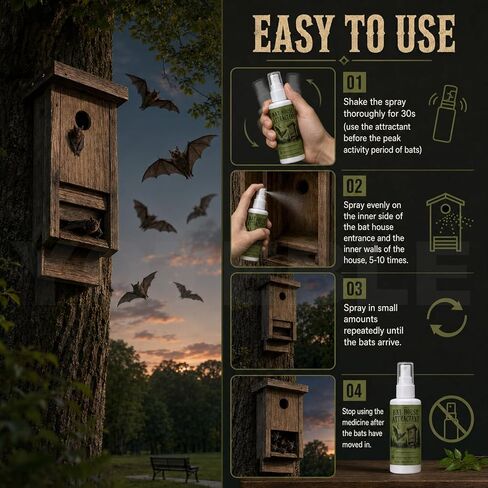 Bat Attractant Spray for Bat House, Simulated Smell, 100ml in Saudi Arabia