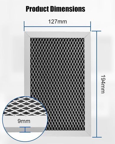 Microwave Charcoal Filter Fit for GE JVM6175EF1ES JVM6175EK2ES JVM6170DFWW in Saudi Arabia