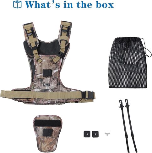 Dual Shoulder Camera Harness with Arca Type QR Mount Plate for 2 Cameras in Saudi Arabia