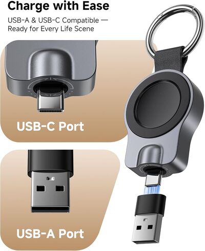 Rotatable Portable Charger for Galaxy Watch Ultra/8, Not for Watch 9/Ultra2 in Saudi Arabia