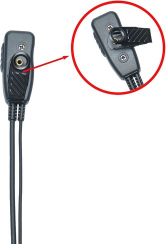 10 Pack Earpiece Headset with PTT Compatible with Motorola cp200 in Kuwait