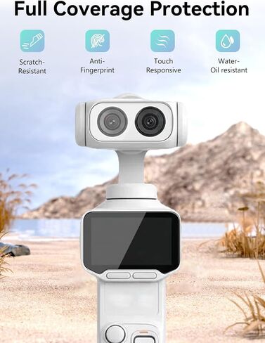 for Insta360 Luna Ultra,2-in-1 Screen & Lens Protective Film Kit,9H Tempered Glass Anti-Scratch Cover,Bubble-Free Installation,HD Clarity in Kuwait