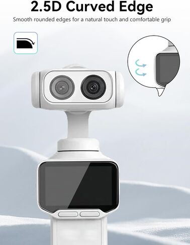 for Insta360 Luna Ultra,2-in-1 Screen & Lens Protective Film Kit,9H Tempered Glass Anti-Scratch Cover,Bubble-Free Installation,HD Clarity in Kuwait