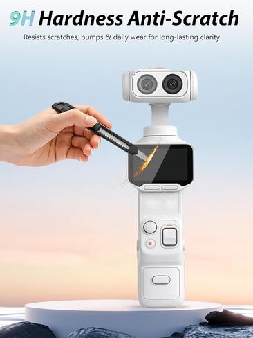 for Insta360 Luna Ultra,2-in-1 Screen & Lens Protective Film Kit,9H Tempered Glass Anti-Scratch Cover,Bubble-Free Installation,HD Clarity in Kuwait