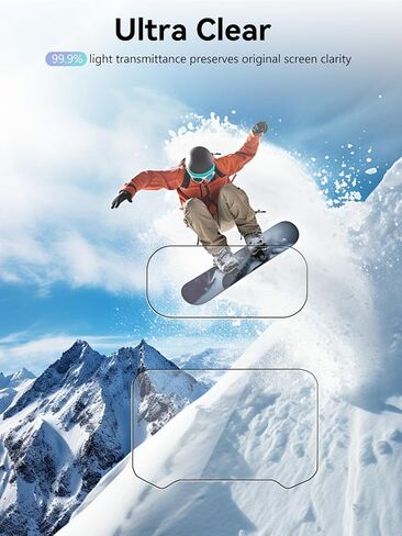 for Insta360 Luna Ultra,2-in-1 Screen & Lens Protective Film Kit,9H Tempered Glass Anti-Scratch Cover,Bubble-Free Installation,HD Clarity in Kuwait