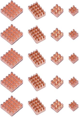 Silent Copper Heat Sink Set 20pcs for Pi 4 for Model B Silent in Saudi Arabia