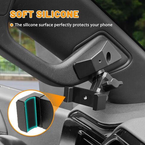 Phone Holder Mounts on Dashboard for 2022-2024 2025 2026 Silverado&Sierra Custom Adjustable Stabilizer Silverado Cell Phone Holder Gmc Sierra 1500 Accessories in Saudi Arabia