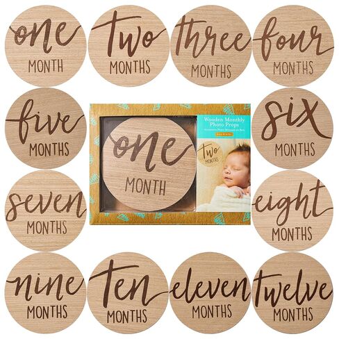 Kate & Milo Baby Monthly Milestone Photo Props, 1-12 Months Marker Discs in Saudi Arabia