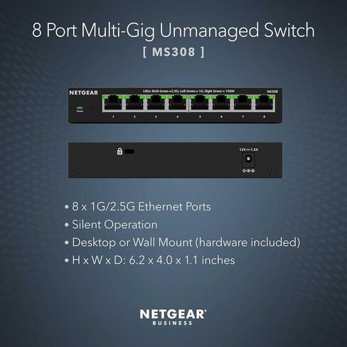 NETGEAR GS324P 24-Port Unmanaged PoE+ Switch | 16 x 10/100/1000 (PoE+) + 8 x 10/100/1000 | Desktop and Rack-Mountable | Cloud Care's 3-Year Warranty SupportPlus Included in Saudi Arabia