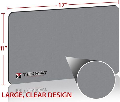 TekMat Original 11" x 17" Plain Gray - 1/8" Thick Oil Resistant Non-Slip Waterproof Scratchproof Washable Handgun Maintenance & Cleaning Mat in Saudi Arabia