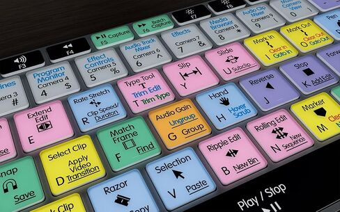 KB Covers Adobe Premiere Pro Backlit Aluminum Keyboard - Windows - US in Kuwait