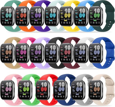Bands Compatible with Amazfit Bip Max/Bip 6/Bip 5/Active Max/Cheetah 2 Ultra/Balance 2/Balance/GTR 4/3 Pro/3/2/GTR 47mm Watch Band, 22mm Soft Silicone Sport Replacement Strap for Women Men in Saudi Arabia