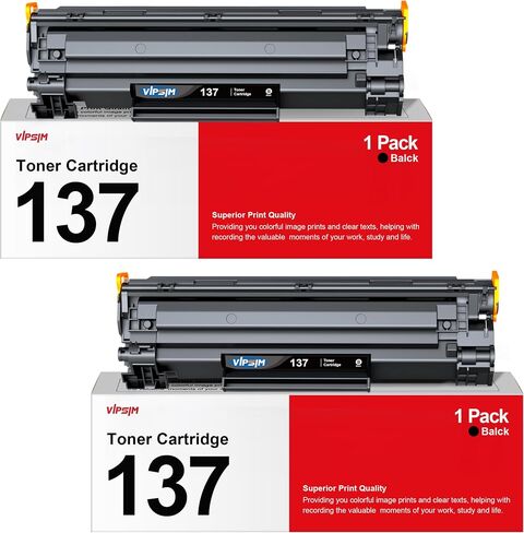 137 Toner Cartridge Replacement for Canon 137 Black Toner Cartridge 2 Pack in Saudi Arabia