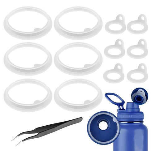13 Pcs Water Bottle Lid Gasket Replacement for Takeya Actives 18oz 22oz 24oz 32oz 40oz,Leak-Proof Rubber Seal Ring Gaskets O Ring Replacement Parts for Spout Lid (Not for Takeya Originals) in Saudi Arabia