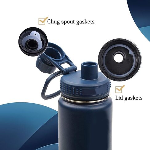 13 Pcs Water Bottle Lid Gasket Replacement for Takeya Actives 18oz 22oz 24oz 32oz 40oz,Leak-Proof Rubber Seal Ring Gaskets O Ring Replacement Parts for Spout Lid (Not for Takeya Originals) in Saudi Arabia