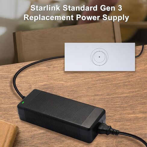 DC57V لمحول إمداد الطاقة Starlink Gen 3 195W AC/DC محول طاقة لملحقات Starlink القياسية البديلة Starlink Starlink، مصدر طاقة 57V 3.42A in Kuwait