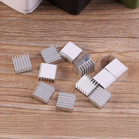 Lightweight Aluminum Heatsinks 12pcs Adhesive Cooling Solution in Saudi Arabia