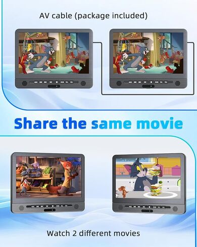 Desobry 12.5" Car DVD Player Dual Screen in Saudi Arabia