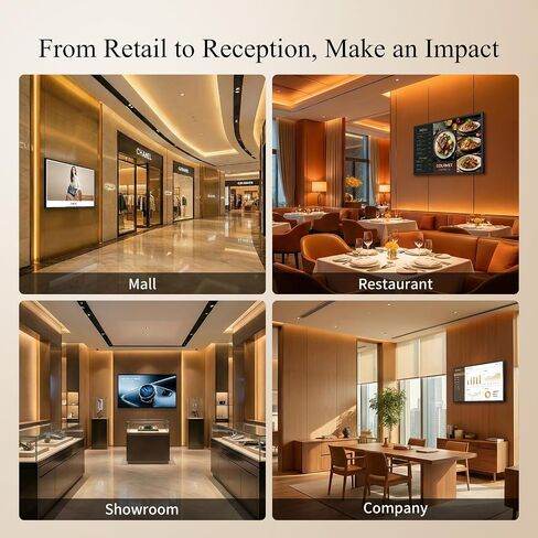 32-Inch Wall Mount Digital Signage, 10-Point Touch FHD Commercial Display in Saudi Arabia