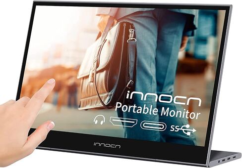 INNOCN Portable Laptop Monitor Touchscreen 15.6" 1080P HDMI USB C External Computer Display Ultra Slim Travel Second Monitor for Laptop MacBook Phone PS4 Switch Xbox Mini PC, 400Nits, 100% sRGB in Saudi Arabia