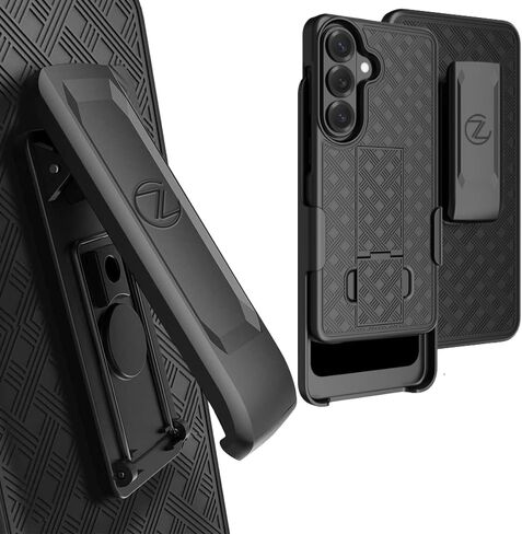 ZASE Compatible with Samsung Galaxy S26 5g (6.3 inch) Holster Belt Clip Phone Case 2026 Tough Super Slim Fit Rugged Protective Hard Shell Cover Kickstand Stronger Clip (Black Holster Combo Case) in Saudi Arabia
