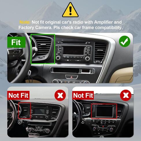 Double Din Linux Car Stereo for Kia Optima K5 2010-2013 with 9 Inch Touchscreen Radio Built-in Wireless Carplay/Android Auto/Bluetooth/FM/AUX-in/Steering Wheel Controls/Backup Camera in Saudi Arabia