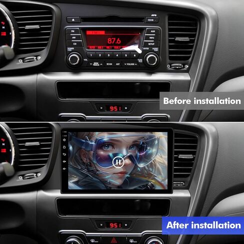 Double Din Linux Car Stereo for Kia Optima K5 2010-2013 with 9 Inch Touchscreen Radio Built-in Wireless Carplay/Android Auto/Bluetooth/FM/AUX-in/Steering Wheel Controls/Backup Camera in Saudi Arabia