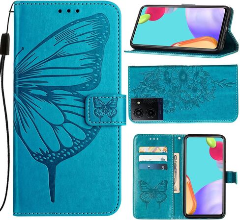 for TCL K33 5G /TCL K32 5G Phone Case Magnetic Flip Wallet -Purple in Saudi Arabia