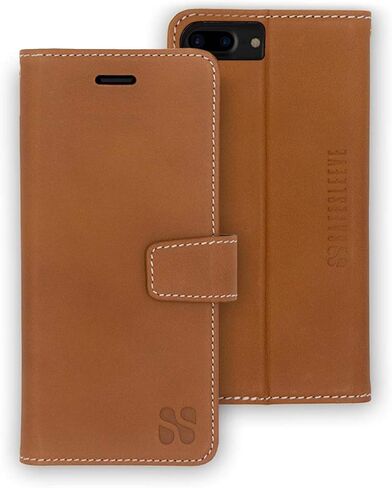SafeSleeve Wallet Leather Case for iPhone 6/7/8/SE 2, Grey in Saudi Arabia