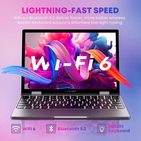 CHUWI 2-in-1 Mini Laptop 10.51'', 16GB RAM 512GB SSD, Intel N150 Max 3.6GHz in Saudi Arabia