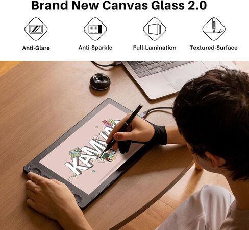 HUION Kamvas 13 (Gen 3) Drawing Tablet with Screen 16K Pressure PenTech 4.0 in Kuwait