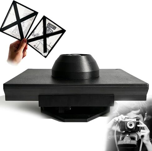 Electric Darkroom Film Developing Tray, Home Film Developing Kit with Rocker Base, 200ml Min Requirement, Compatible with 4x5/5x7/8x10 Black White Negative in Saudi Arabia