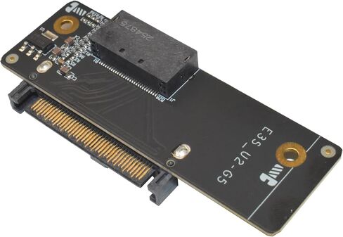 PCIe 5.0 GEN-Z EDSFF to U.2 SFF-8639 Adapter Card NVMe SSD Converter for 28Pin E1.S E1.L E3.S E3.L, High-Speed Server Interconnect for Enterprise Data Center & IT Workstations in Saudi Arabia