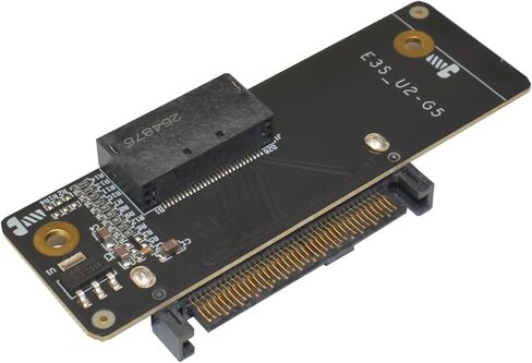 PCIe 5.0 GEN-Z EDSFF to U.2 SFF-8639 Adapter Card NVMe SSD Converter for 28Pin E1.S E1.L E3.S E3.L, High-Speed Server Interconnect for Enterprise Data Center & IT Workstations in Saudi Arabia