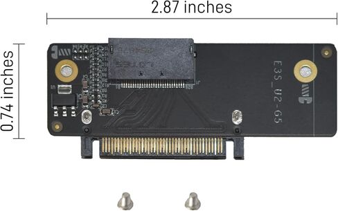 PCIe 5.0 GEN-Z EDSFF to U.2 SFF-8639 Adapter Card NVMe SSD Converter for 28Pin E1.S E1.L E3.S E3.L, High-Speed Server Interconnect for Enterprise Data Center & IT Workstations in Saudi Arabia