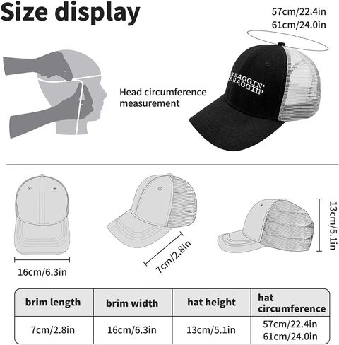 Less NAGGIN’ More GAGGIN’ Hat Trucker Hat Women Funny Mesh Baseball Cap for Fall in Saudi Arabia