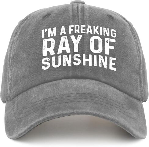 Im A Freaking Ray of Sunshine Hat Men Vintage Mesh Hats for Summer in Saudi Arabia